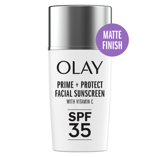 Prime + Protect Facial Sunscreen with Vitamin C SPF 35 Matte Finish. Broad Spectrum SPF 35